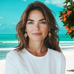 Original Designs Dangle Earrings Glass Bead Hand Crafted French Wire New